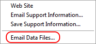 SupportMenuEmailDataFiles